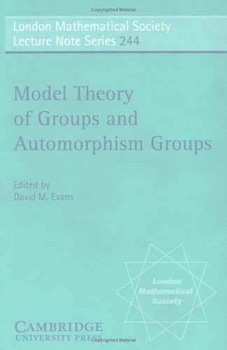Model Theory of Groups and Automorphism Groups