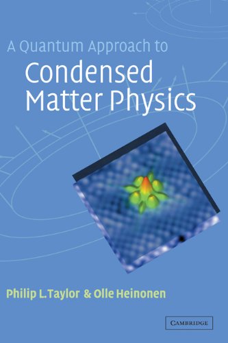 A Quantum Approach to Condensed Matter Physics