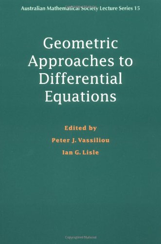 Geometric Approaches to Differential Equations