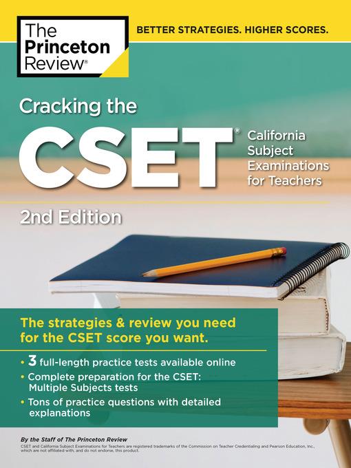 Cracking the CSET (California Subject Examinations for Teachers)