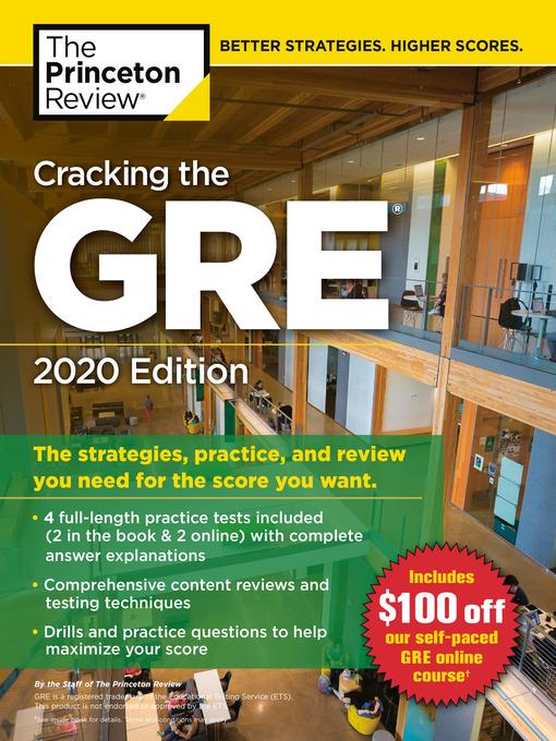 Cracking the GRE with 4 Practice Tests, 2020 Edition