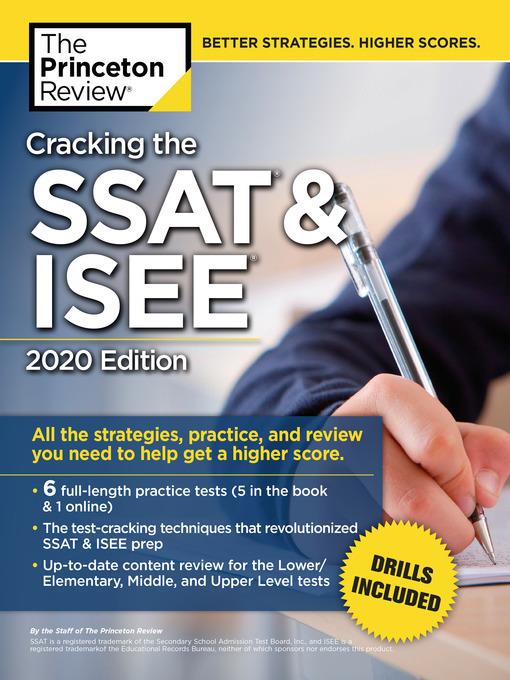 Cracking the SSAT & ISEE, 2020 Edition