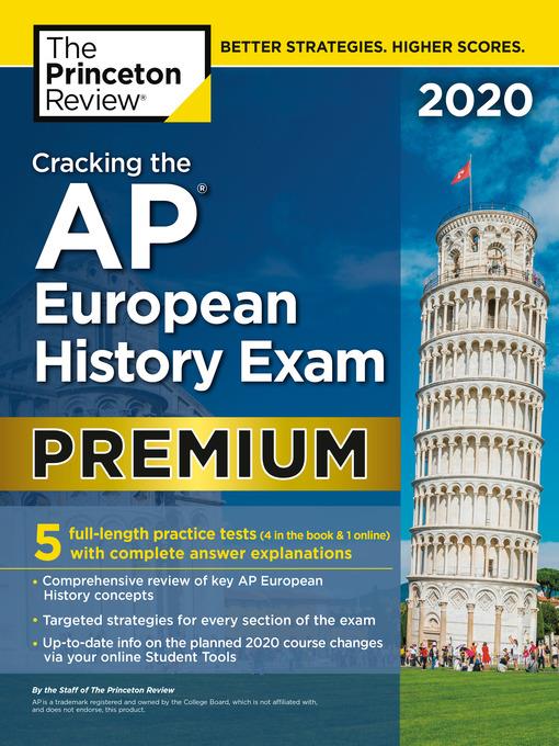 Cracking the AP European History Exam 2020, Premium Edition