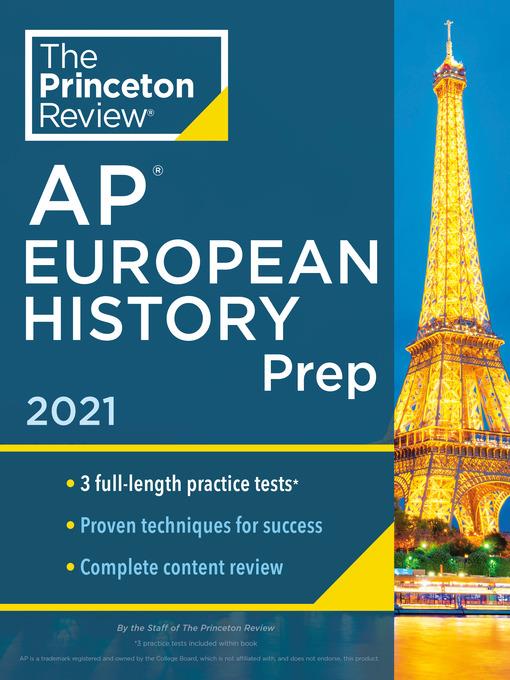 Princeton Review AP European History Prep, 2021