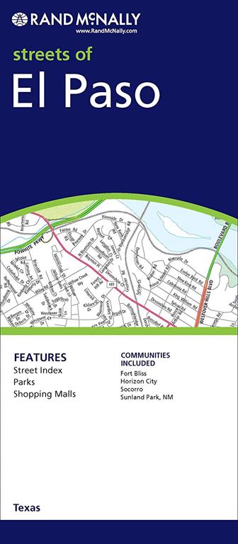 Rand McNally Streets Of El Paso, Texas