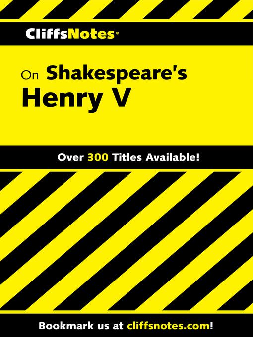 CliffsNotes on Shakespeare's Henry V