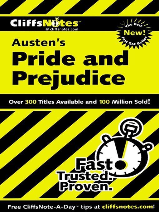 CliffsNotes on Austen's Pride and Prejudice