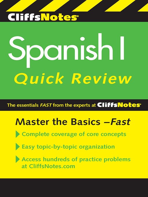 CliffsNotes Spanish I Quick Review