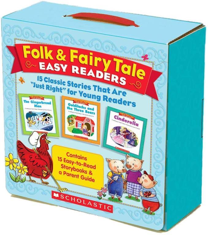 Folk &amp; Fairy Tale Easy Readers Parent Pack: 15 Classic Stories That Are &quot;Just Right&quot; for Young Readers