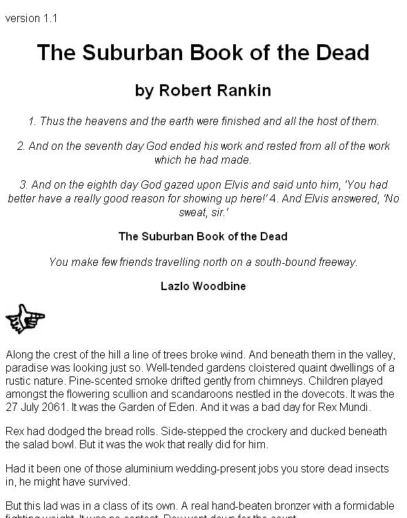 The Suburban Book of the Dead: Armageddon III: The Remake
