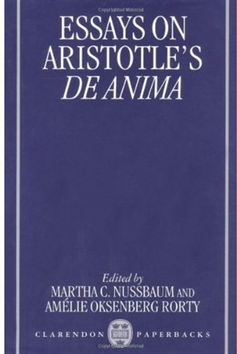 Essays on Aristotle's De anima.