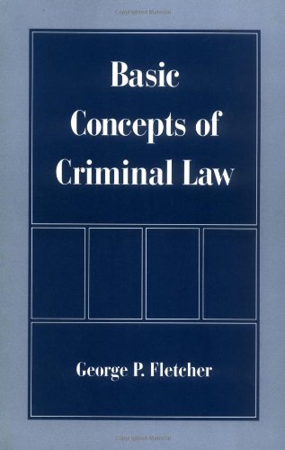 Basic concepts of criminal law