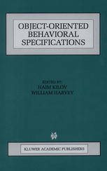 Object-Oriented Behavioral Specifications