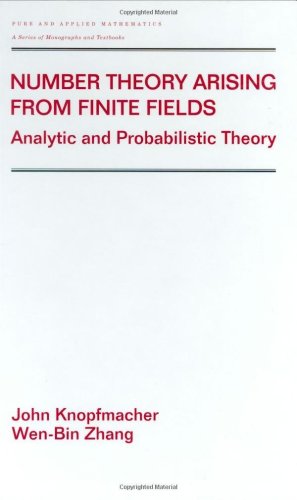 Number theory arising from finite fields : analytic and probabilistic theory