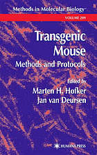 Transgenic Mouse Methods and Protocols. Methods in Molecular Biology, Volume 209.