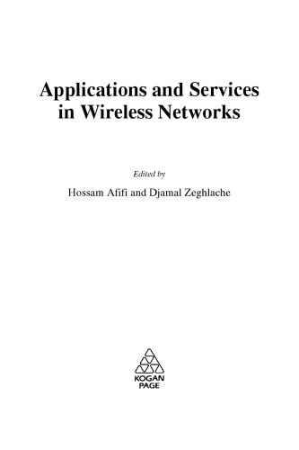 Applications and services in wireless networks