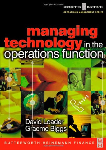 Managing technology in the operations function