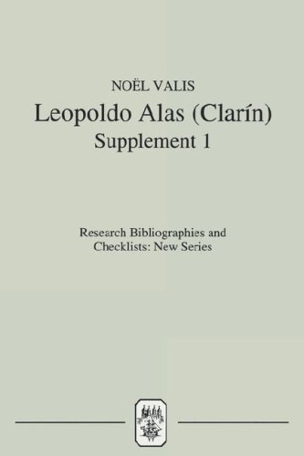 Leopoldo Alas (Clarín) Supplement I