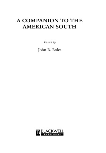 A Companion to the American South