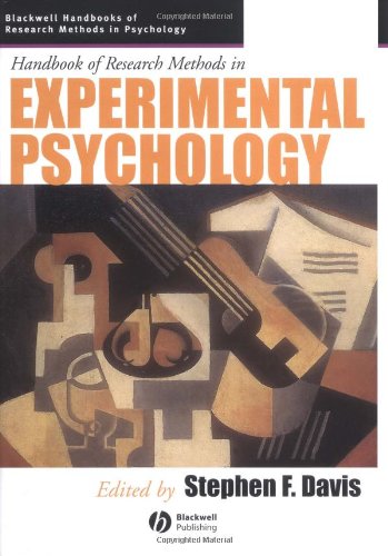 Handbook of Research Methods in Experimental Psychology (Blackwell Handbooks of Research Methods in Psychology)