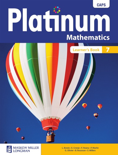 Platinum mathematics. 7, Learner's book