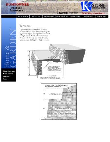 Retaining walls & terraces : a reference book on retaining walls & terraces & relative procedures for the home owner landscaper & builder