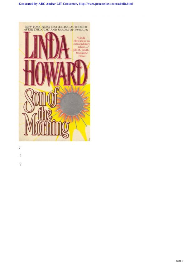 Son of the Morning (Pocket Books Romance)