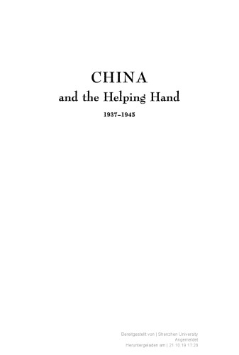 China and the Helping Hand, 1937-1945