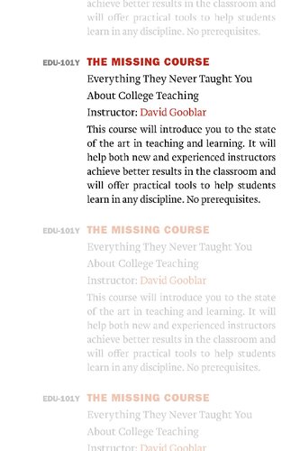 The Missing Course