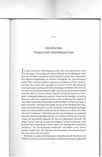 Boundaries of the international : law and empire