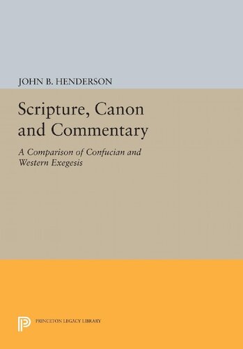 Scripture, Canon and Commentary (Princeton Legacy Library, 1184)