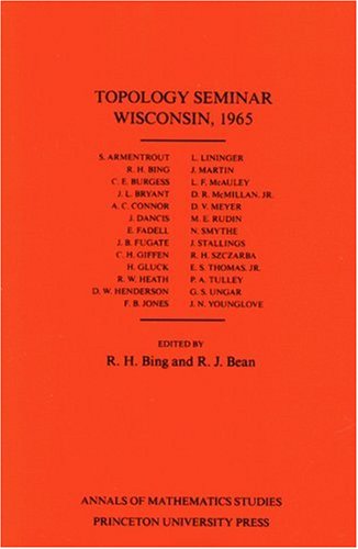 Topology Seminar Wisconsin, 1965. (Am-60), Volume 60