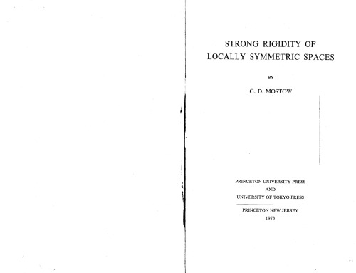 Strong Rigidity of Locally Symmetric Spaces