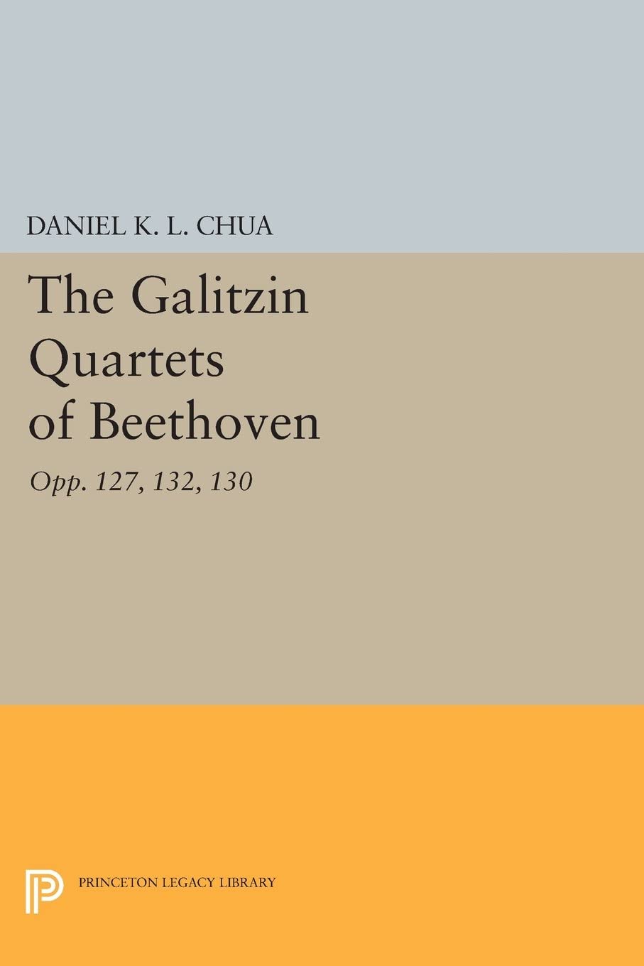 The Galitzin Quartets of Beethoven: Opp. 127, 132, 130 (Princeton Legacy Library, 320)