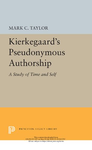 Kierkegaard's Pseudonymous Authorship