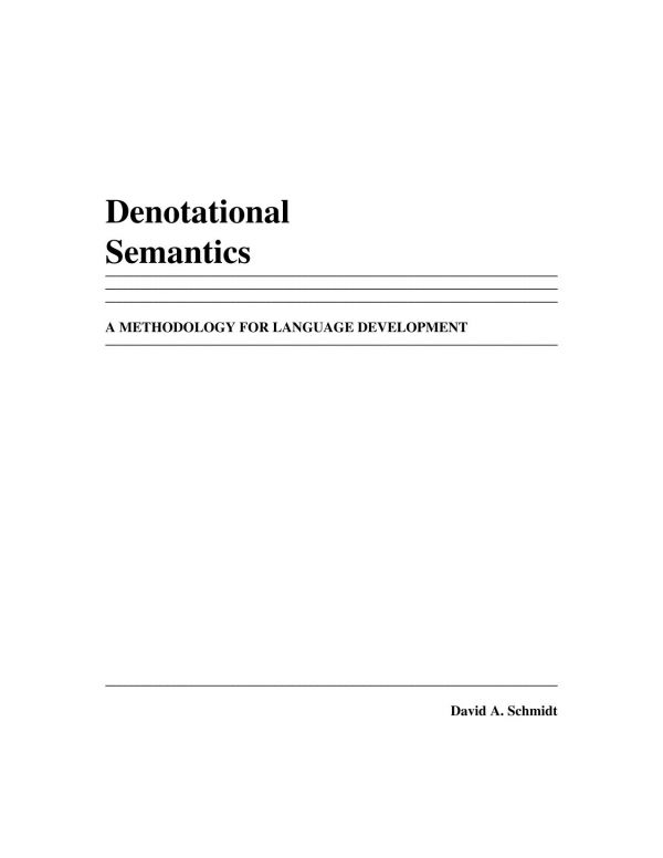 Denotational Semantics