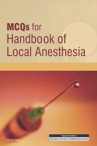 McQs for Handbook of Local Anesthesia E-Book