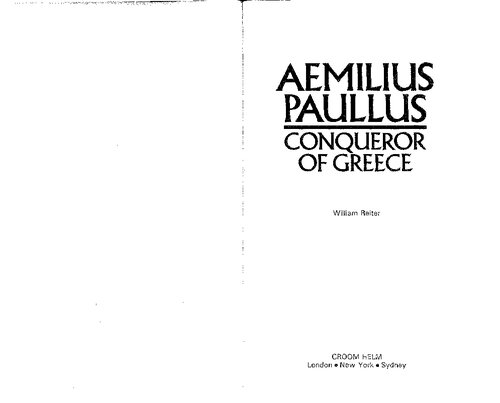 Aemilius Paullus, Conqueror Of Greece