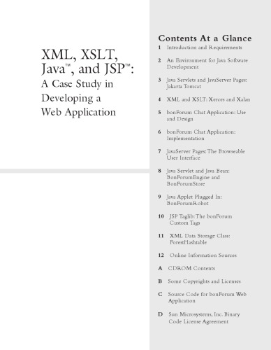 XML, XSLT, Java, and JSP