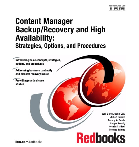 Content Manager Backup/Recovery And High Availability