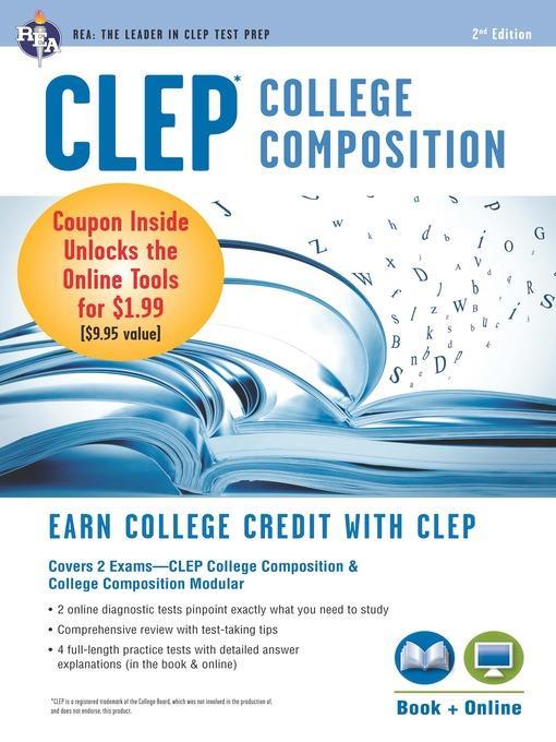 CLEP College Composition Book + Online