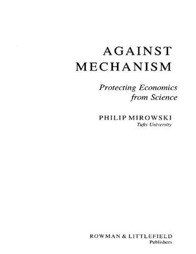 Against Mechanism