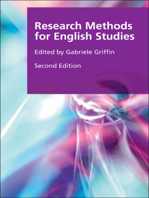 Research Methods for English Studies