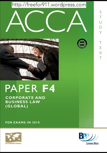 ACCA - F4 Corporate and Business Law (GLO)