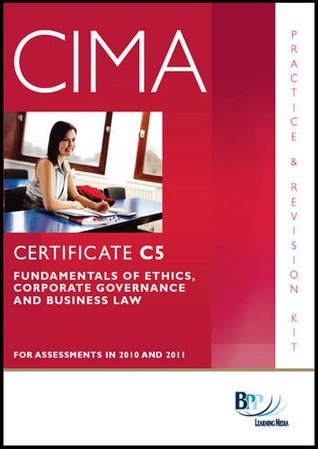 Cima - C05 Fundamentals of Ethics, Corporate Governance and Business Law