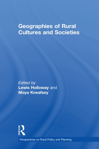 Geographies Of Rural Cultures And Societies