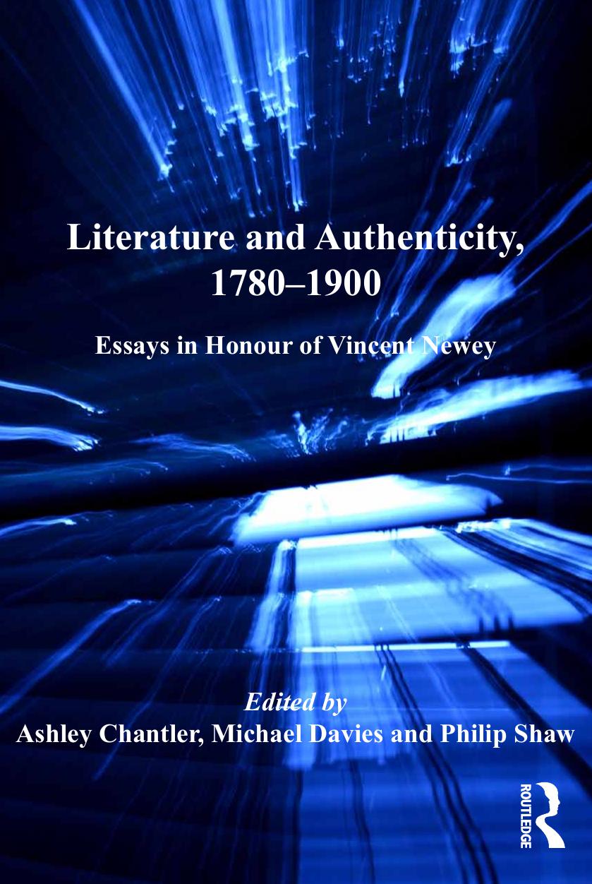 Literature and Authenticity, 1780-1900