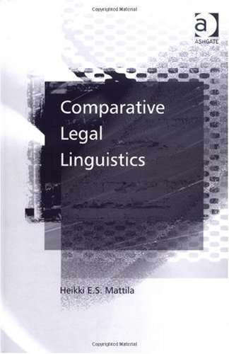 Comparative Legal Linguistics.