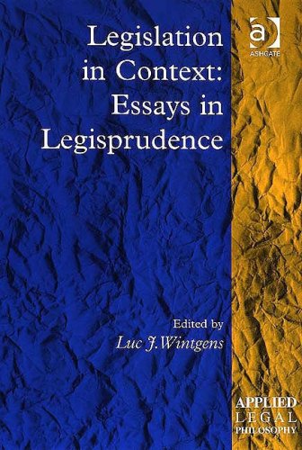 Legislation in Context : Essays in Legisprudence.