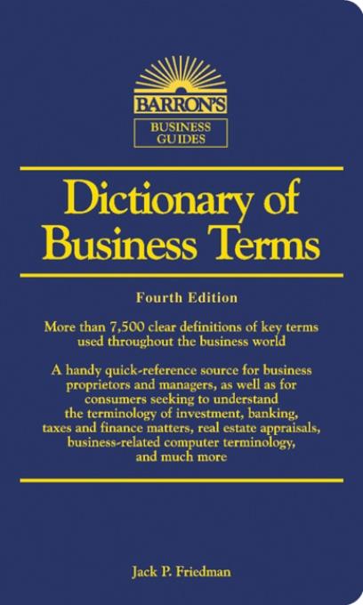 Dictionary of Business Terms